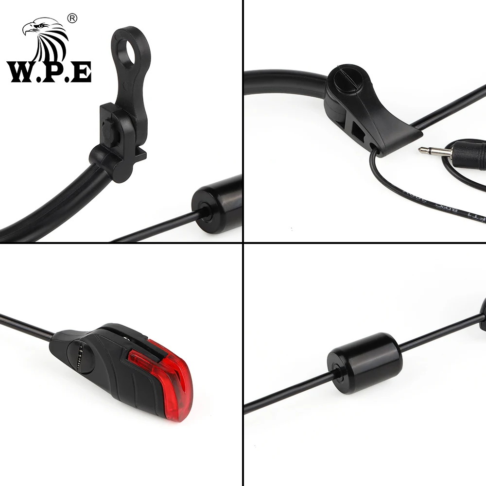 W.P.E-Alarma de cebo de pesca de carpa, Swinger iluminado Multicolor, indicador de mordedura LED electrónico, aparejos de pesca de carpa, 1 ud. - imagen 3