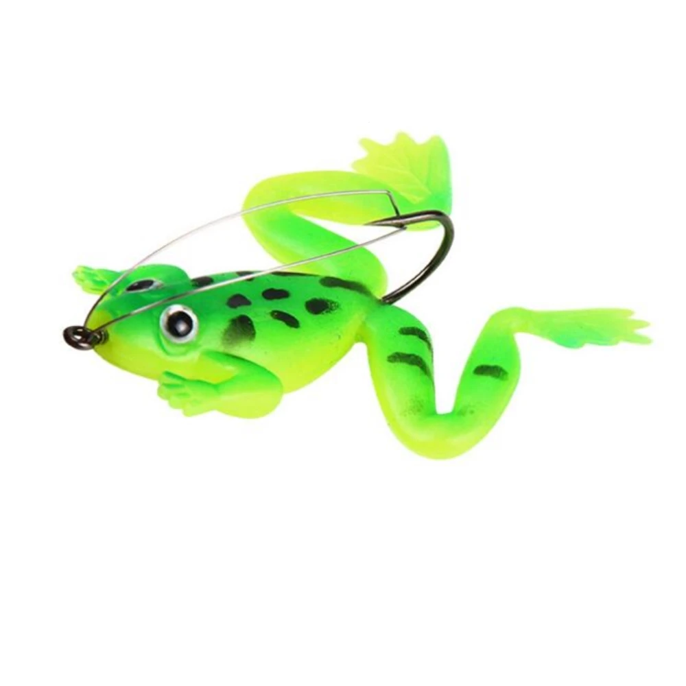 Señuelo de Pesca de rana Artificial, cebo de Pesca de 6cm y 5,2g, SwimBait con anzuelo, aparejos de Pesca de Lucio, lote de 3 unidades - imagen 2