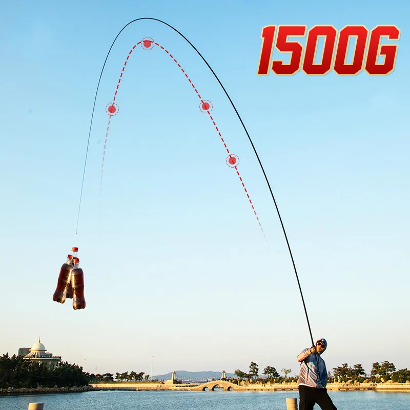 Caña de pescar de fibra de carbono para carpa, palo de mano resistente, sección larga, telescópica, 8/9/10/11/12/13m - imagen 4