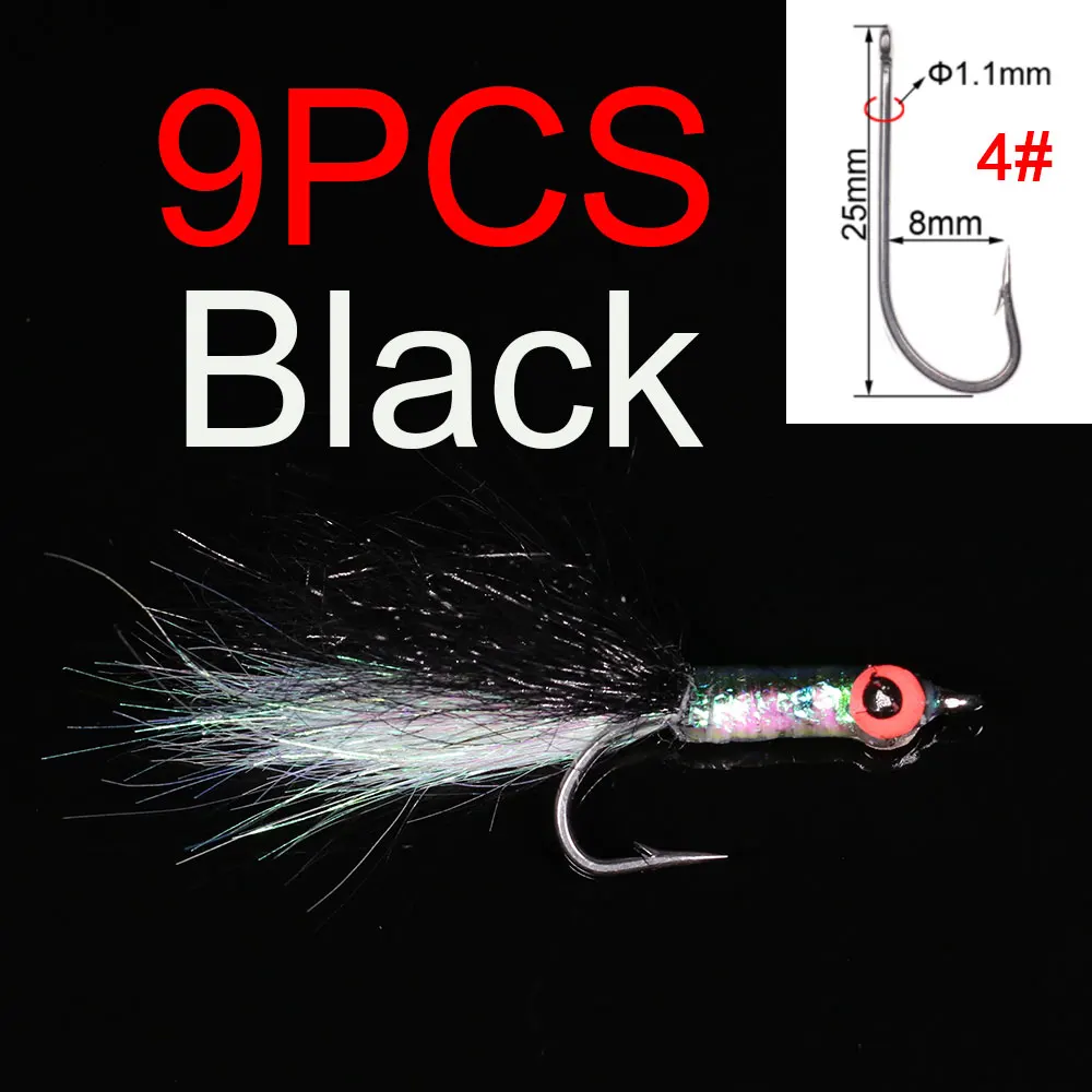 9pcs Black