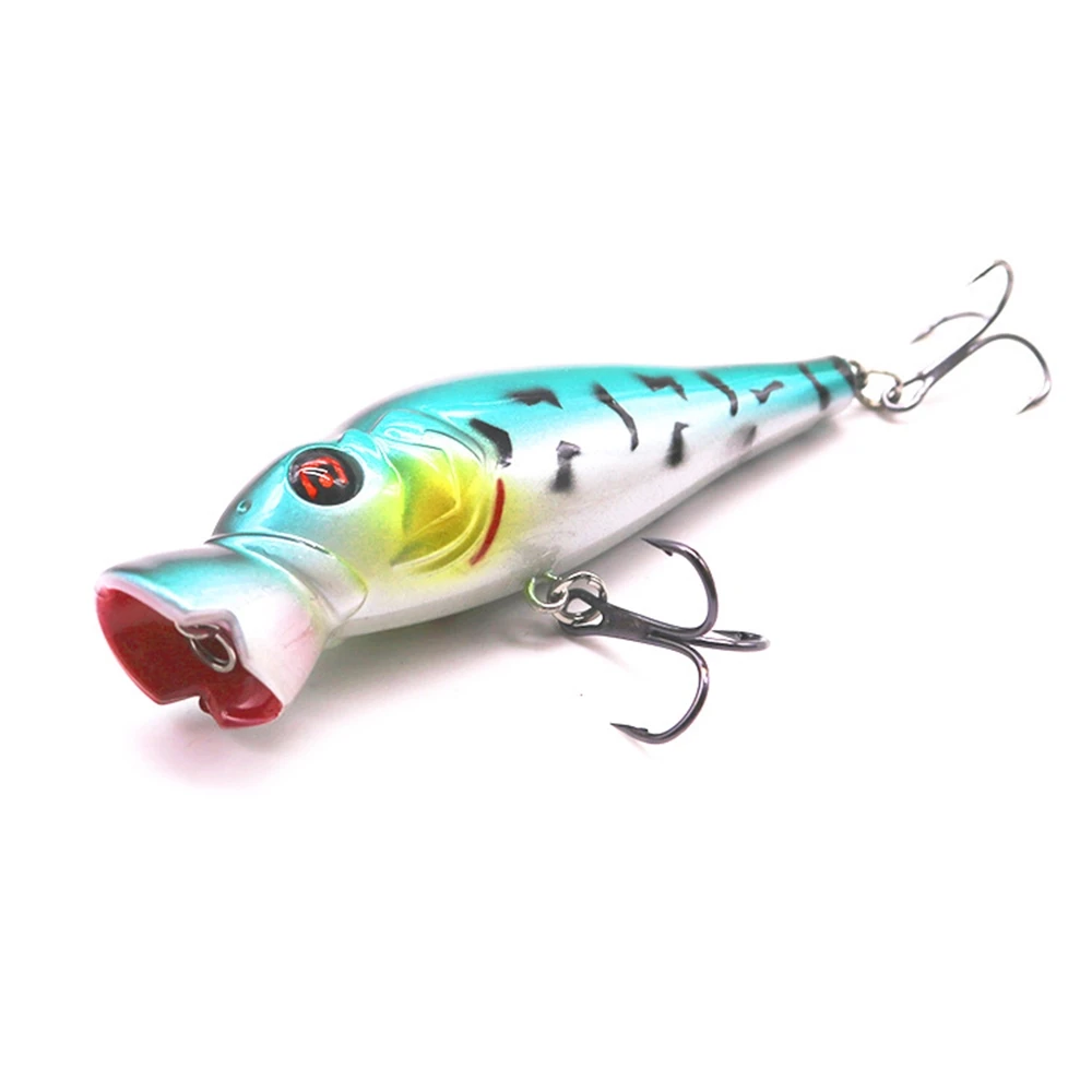 Popper-Señuelos de Pesca flotantes Topwater, Wobblers artificiales de plástico duro, Crankbait, aparejos de Pesca japoneses, 8,5 cm, 11g - imagen 2