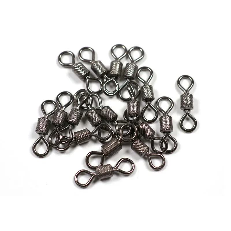Accesorios de aparejos de pesca de agua salada, accesorio giratorio de alta velocidad con anillos sólidos, en relieve, 20 piezas/50 Uds. - imagen 5