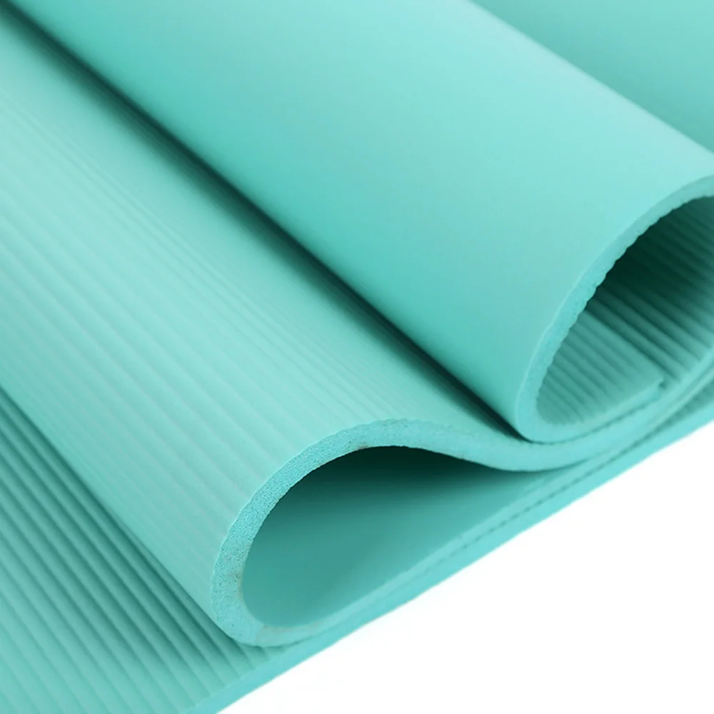 Esterilla de Yoga NBR con línea de posición, 1830x650x15mm, antideslizante, para Fitness, gimnasia, Pilates, cinturón de gimnasio, almohadillas deportivas para ejercicio - imagen 3