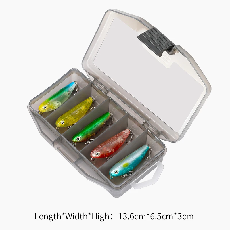 TSURINOYA-Juego de lápiz flotante DW62, 50mm, 5,0g, 5 uds., cebos duros artificiales para pesca de lubina - imagen 5