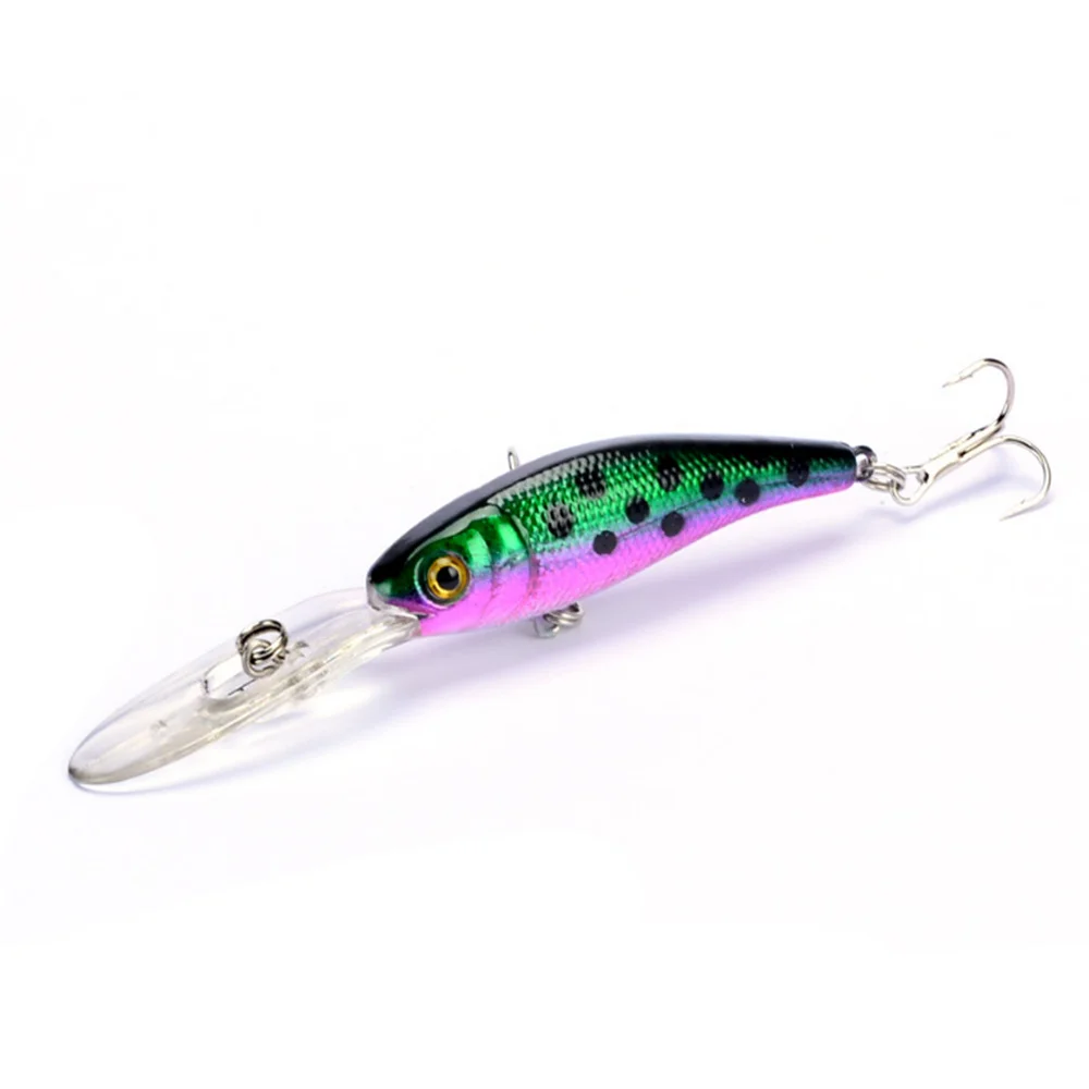 Señuelo de Pesca de pececillos láser, cebo duro Artificial de 10cm y 7,5g, Crankbait, ojos 3D, cebos de plástico Wobbler, aparejos de Pesca, 1 unidad - imagen 5