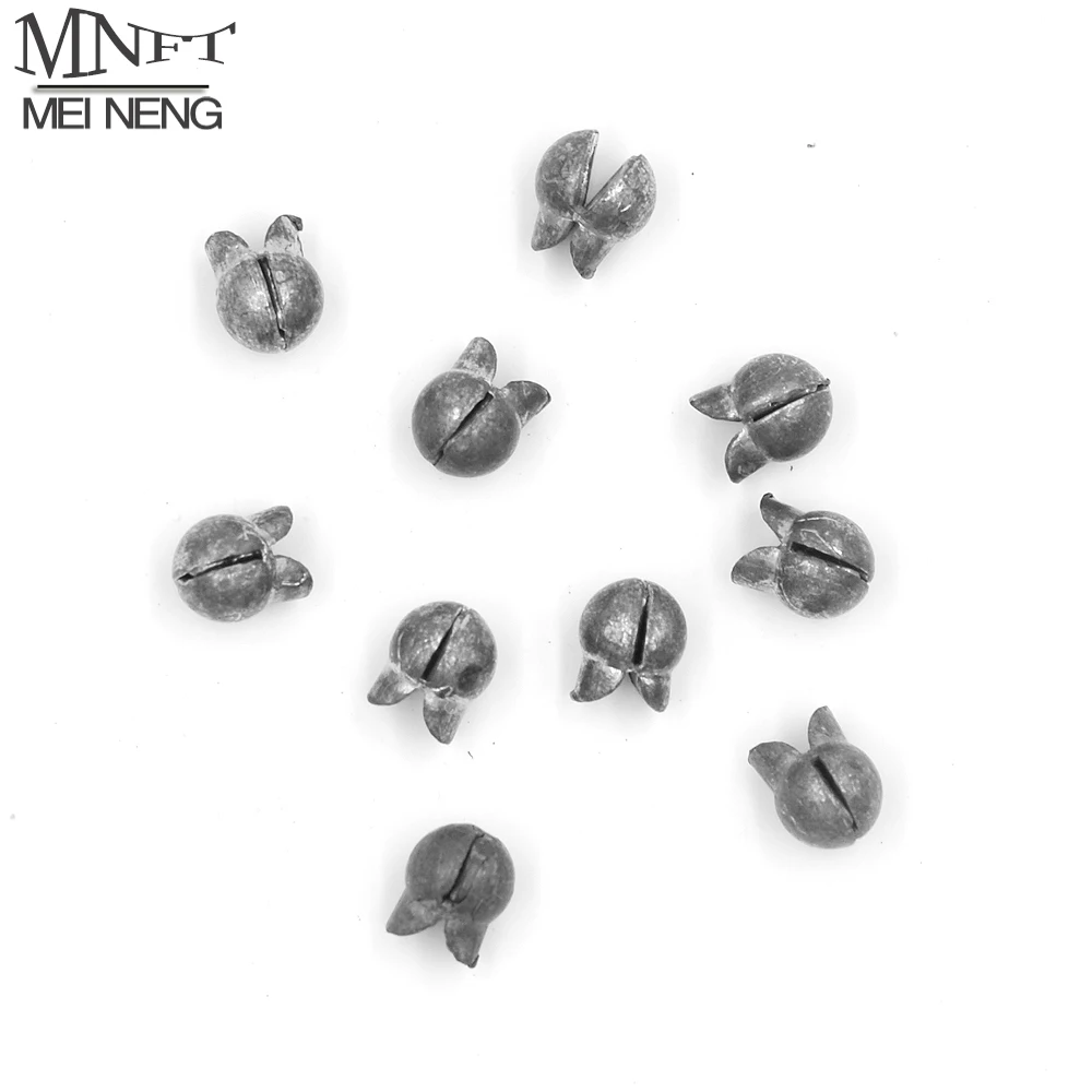 MNFT 20 piezas 1B-6B mordida peso de plomo pesca roca plomo hundimiento giratorio redondo plomo auxiliar pesca de carpa plomos aparejos de tiro dividido - imagen 2