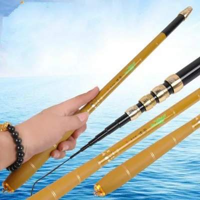 Caña De pescar De fibra De carbono, caña De pescar De sección corta, 3,6 m, 4,5 m, 5,4 m, 6,3 m - imagen 4