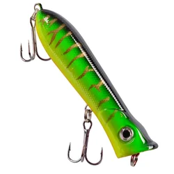 1 Uds Popper señuelo de Pesca Wobblers ojos 3D 8cm 11,4g Topwater Iscas duras cebo de plástico Artificial Crankbait Pesca de carpa