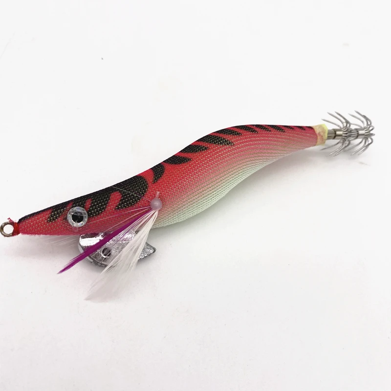 Señuelo luminoso de madera para pesca, anzuelo de pulpo, paraguas de sepia, calamar, jigging, 10 unidades, 4g/12cm - imagen 3