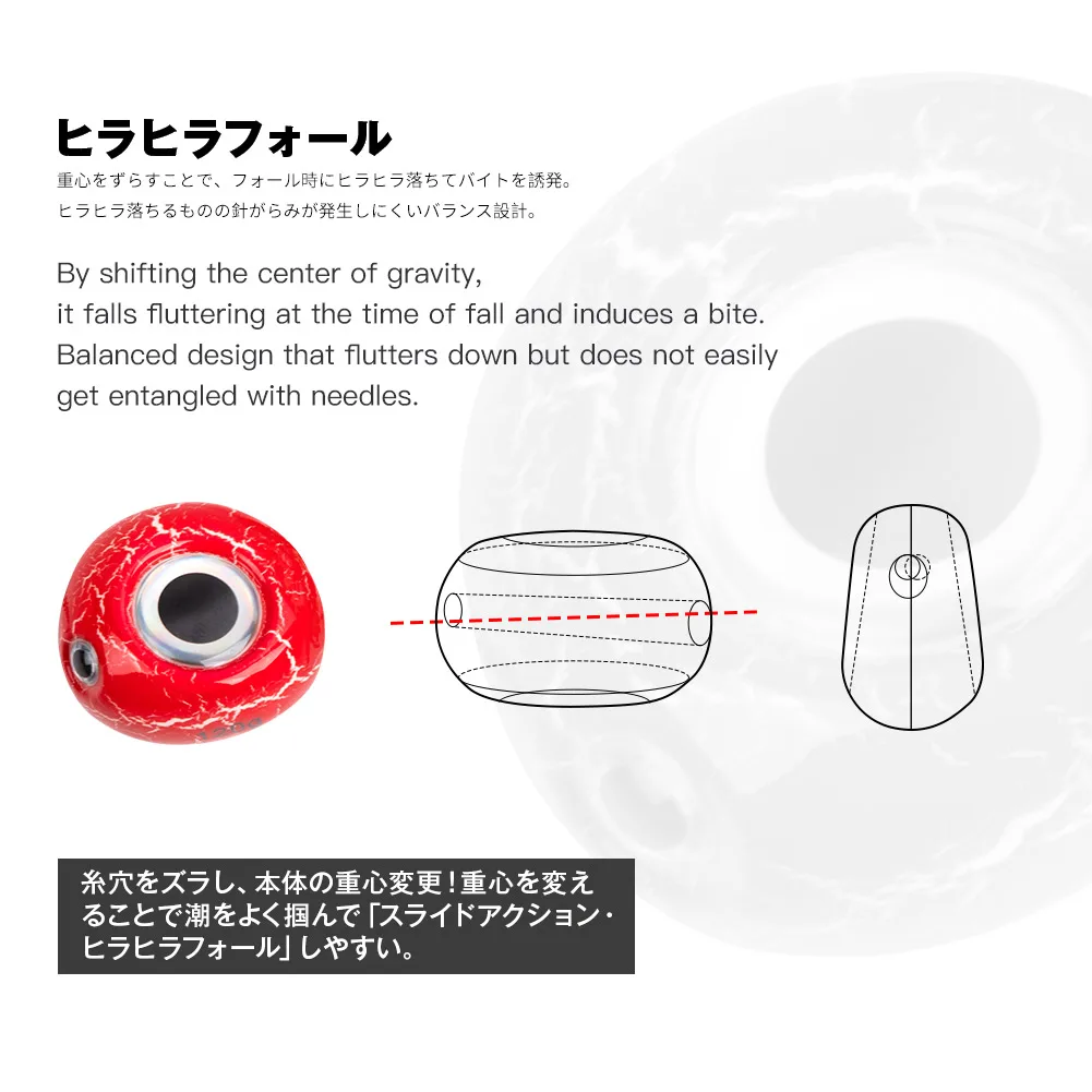 NOEBY-Tai Juego de señuelos de pesca con plantilla Kabura de goma, cebos de pesca de agua salada, cabeza de pargo de mar, cabeza de anzuelo, 40g, 60g, 80g, 100g, 120g - imagen 5