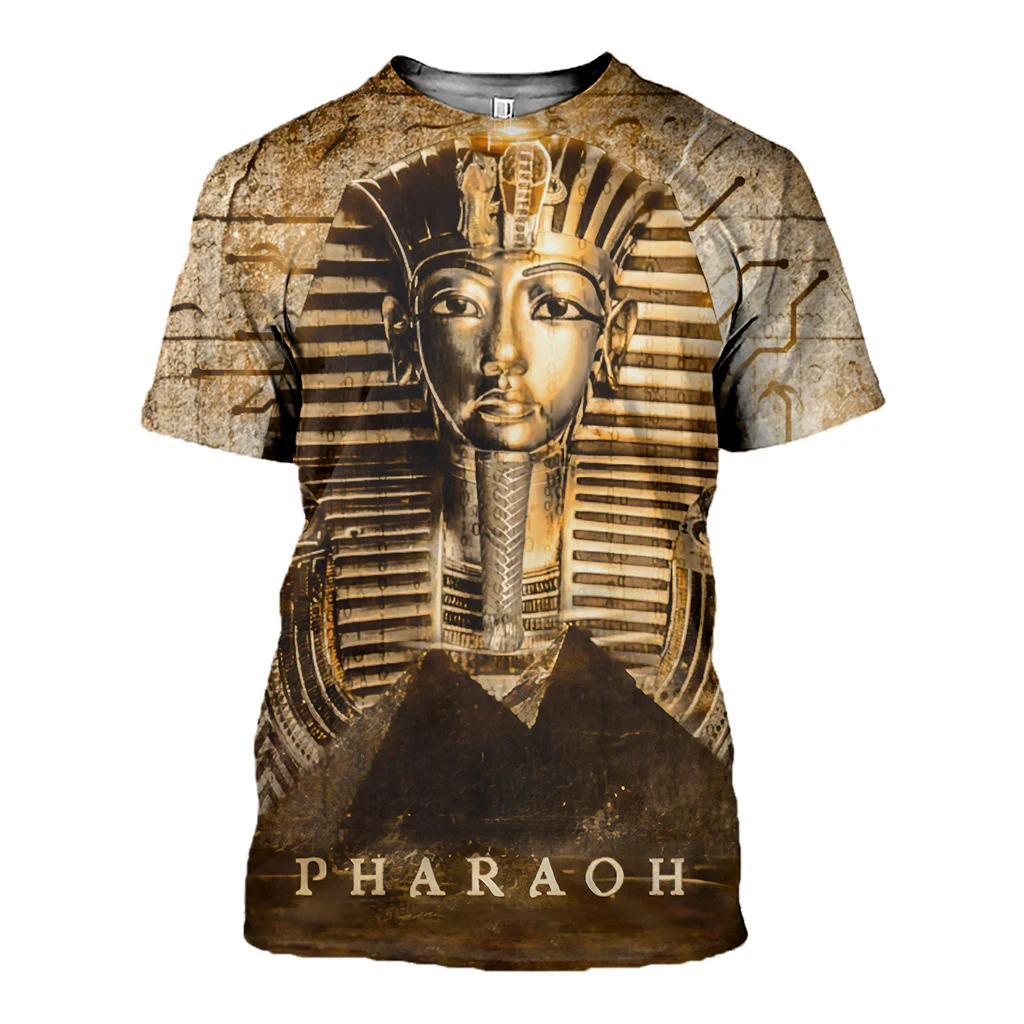 Camiseta Hipster fresca de verano para hombre, camiseta de Osiris God And Eye Of Horus con estampado 3D de Harajuku, camisetas informales Unisex TX216 - imagen 4