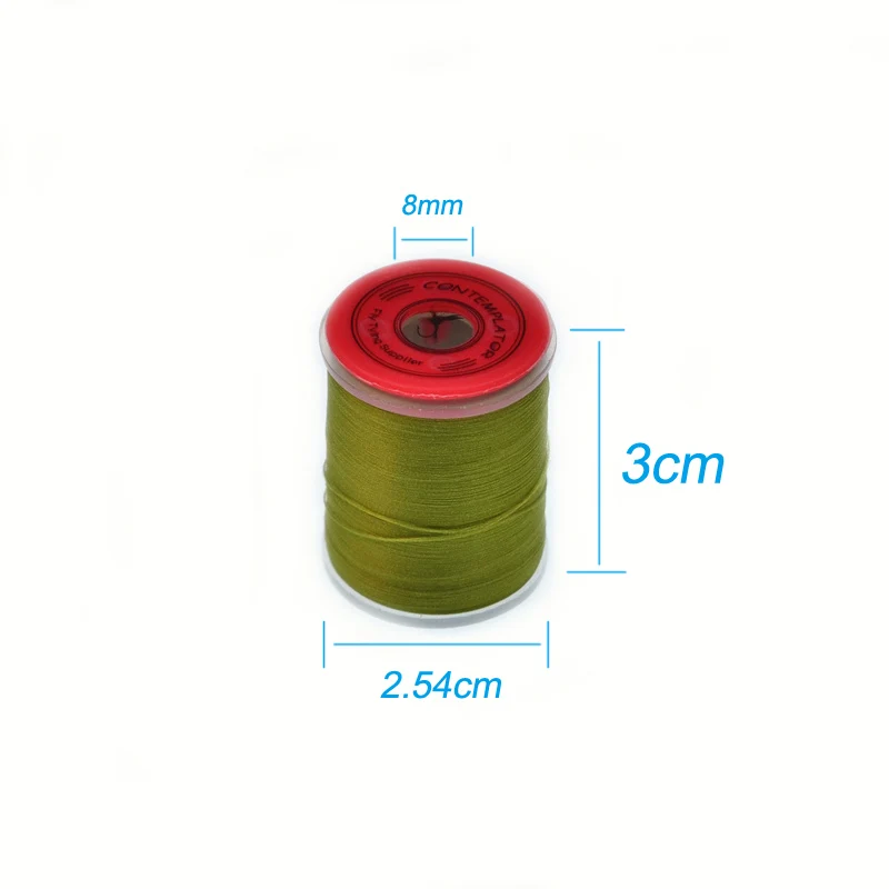 7 carretes/combo 100D hilo para atar moscas encerado en bobina estándar hilo multifilamento de polietileno para patrones de trucha pequeña y moscas de agua salada - imagen 3
