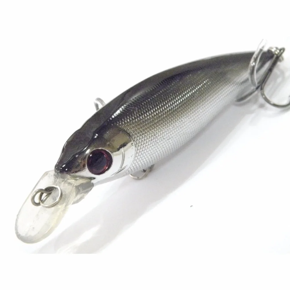 WLure-señuelo de pesca Crankabit para agua salada, señuelo de Pesca de Mar, 40g, 14cm, bamboleante lento, 1/0 anzuelos triples, ojos 3D, M525 - imagen 5