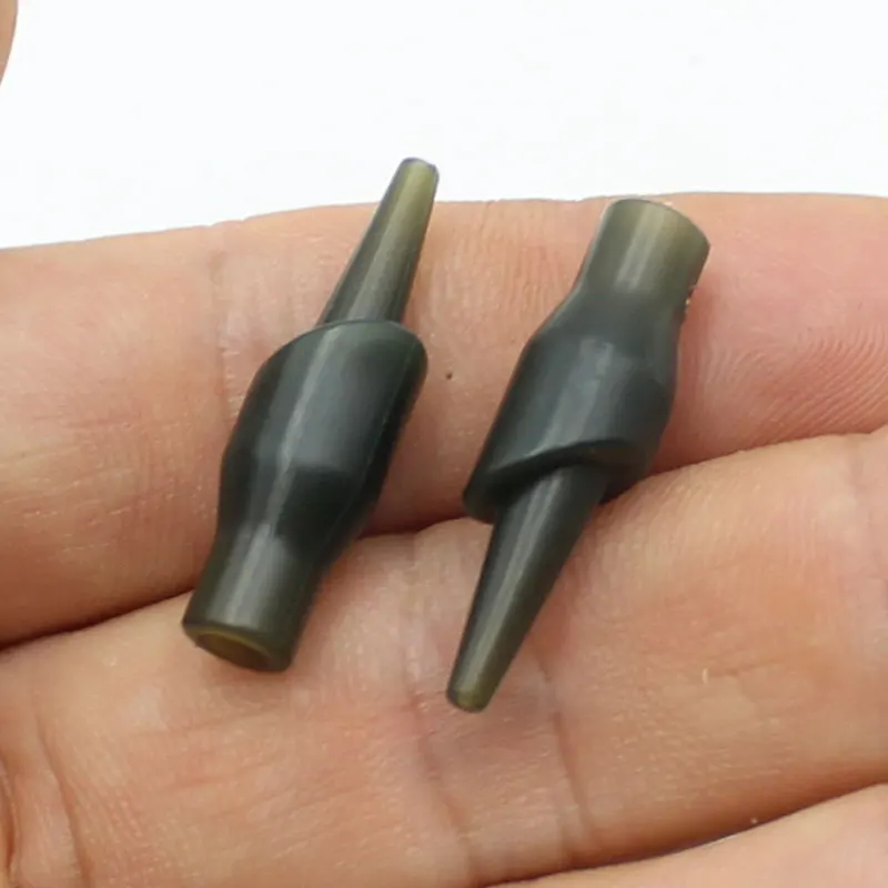 15 Uds. Equipo de goma para correr para pesca de carpa, aparejo para correr, líderes de Leadcore, ojo grande, giratorio, manga antienredos, aparejo de Material para carpa - imagen 2