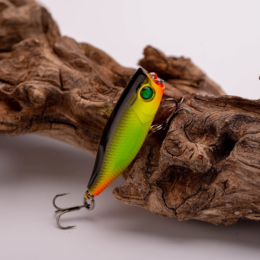 1 Uds señuelo de pesca de agua superior Mini Popper señuelo 40mm 3g trucha Artificial Swimbait Minnow Popper Wobblers Mini señuelo duro - imagen 5
