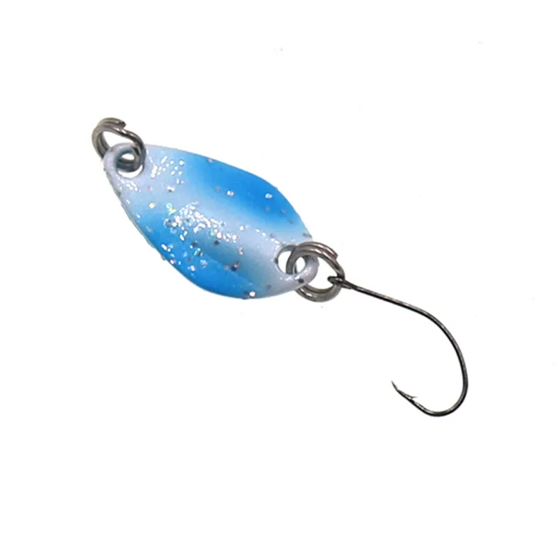5 uds 1,3g cuchara giratoria de Metal señuelo de pesca de trucha cebo duro lentejuelas ruido Paillette cebo Artificial pequeño spinner de lentejuelas duras - imagen 4