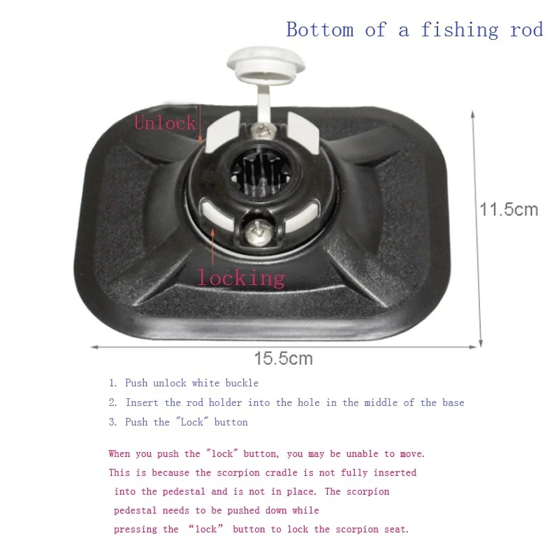 Soporte de caña de pescar con mosca, Kit de ajuste Universal con montaje que permite un ajuste de 360 grados, dispositivo para Kayak, accesorio para bote inflable - imagen 4