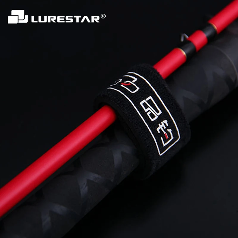 Lurestar-Correa de neopreno para caña de pescar, tirantes de amarre, accesorios de pesca, aparejos de pesca, 18cm, 2 unidades por lote - imagen 2