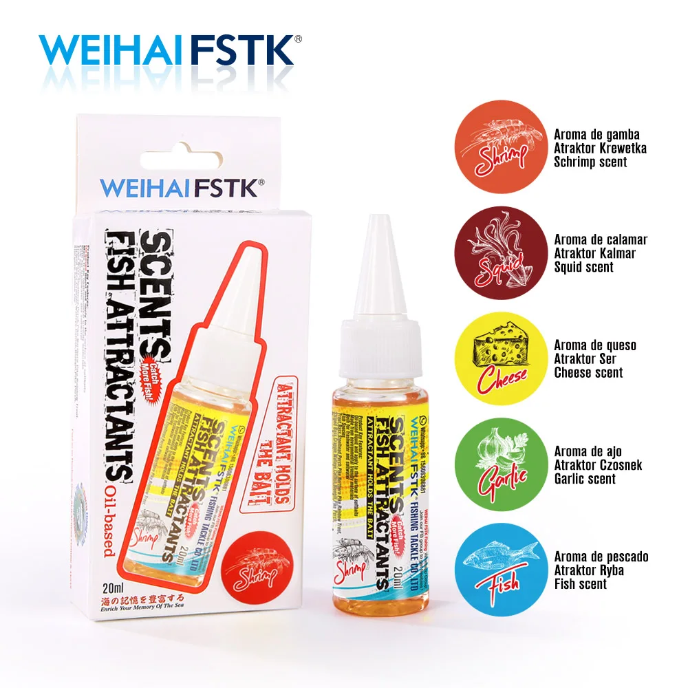 FSTK-cebo de pesca con aroma a carpa, señuelo de lubina, atrayentes, aromatizante, aditivo para Softaits artificiales - imagen 4