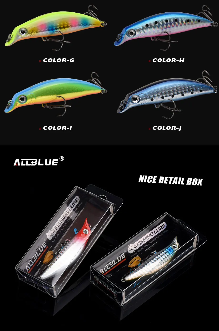 Señuelo ALLBLUE - Aplicación en pesca de lubina