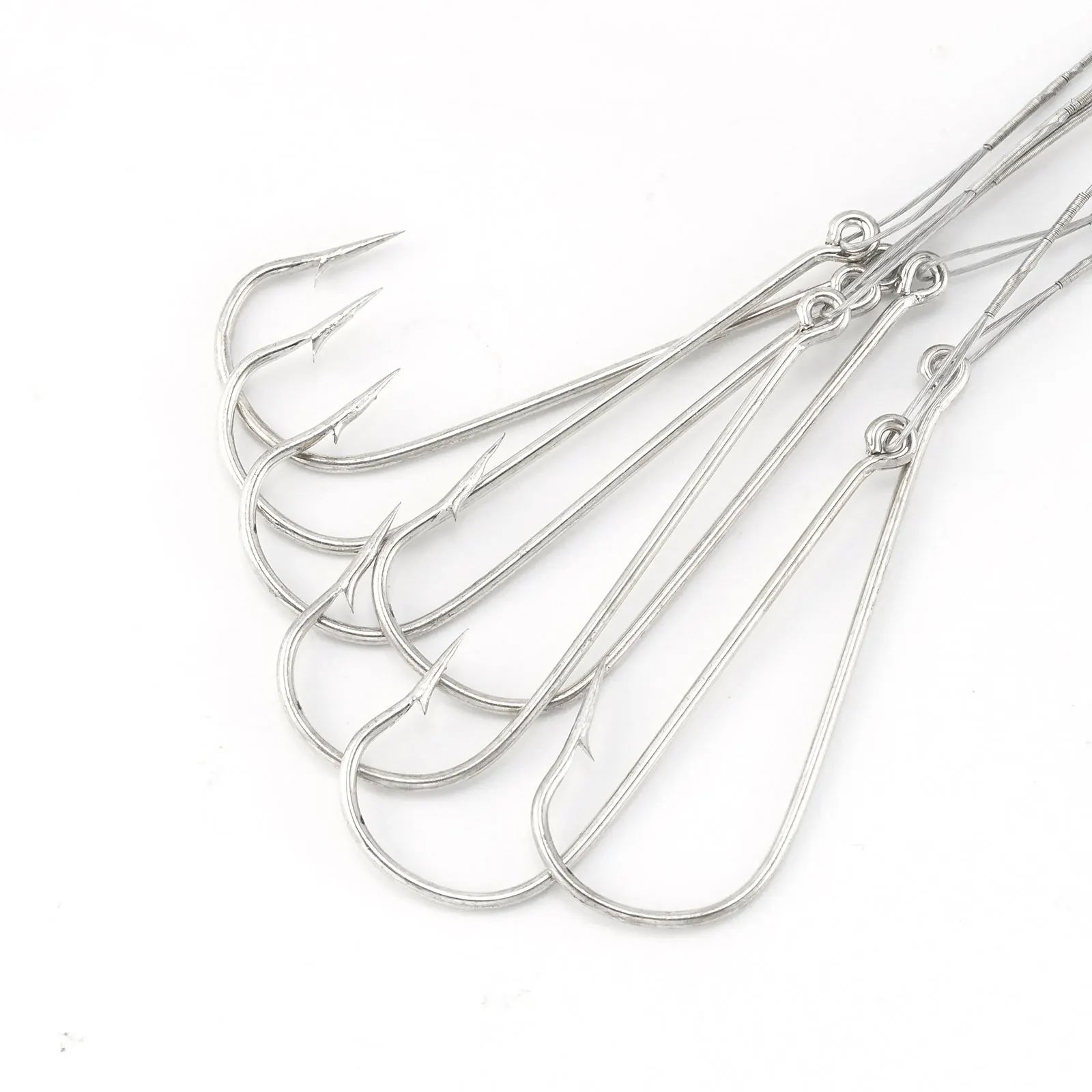 Aparejo de alambre para pesca de Surf, conector giratorio a presión, guía de línea de anzuelo, barco de mar, herramienta de pesca de fondo, agua salada, 30 piezas - imagen 5