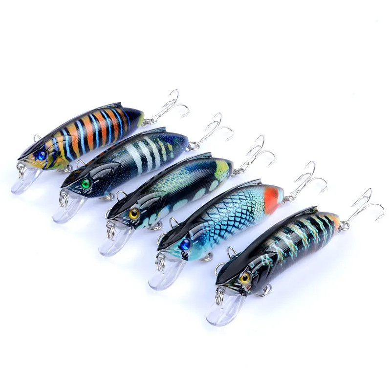 Wobbler 8cm de buceo – Plástico duro con triple anzuelo y ojos 3D - imagen 4