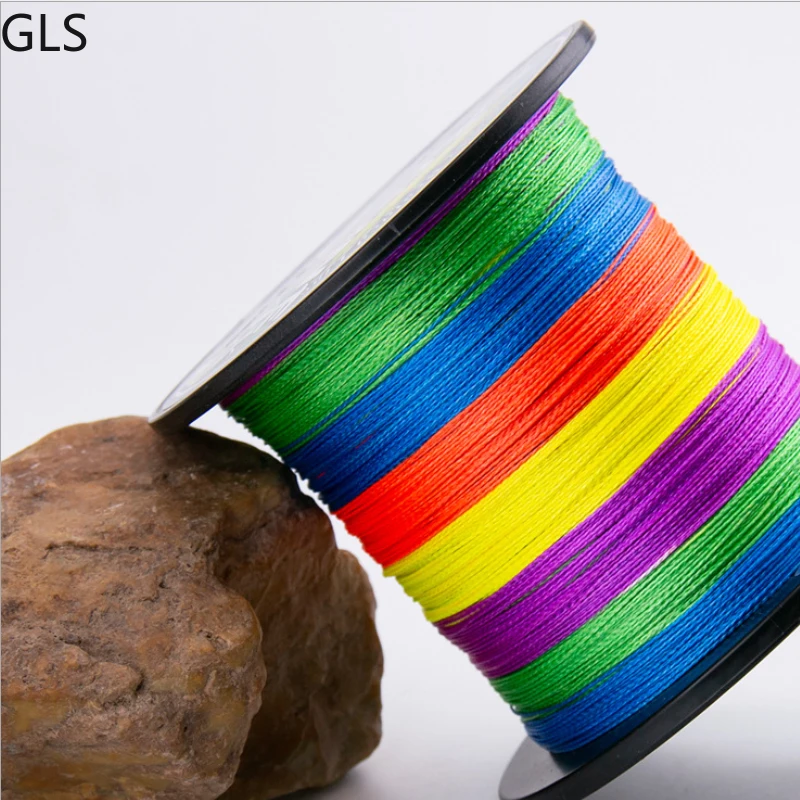 Sedal de pesca multifilamento de PE fuerte, hilo de pesca de carpa de agua salada al aire libre, Multicolor, 4 hebras/8 hebras, 500M - imagen 5