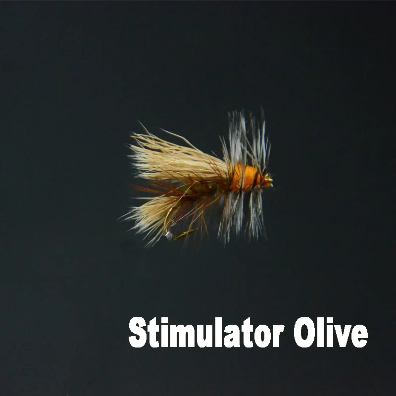 Estimulador surtido de 4 estilos Amarillo/Oliva/Naranja/Royal Imitando varios Stonefly/Caddis 5 piezas 10 # -12 #   Pesca de trucha con moscas secas - imagen 3