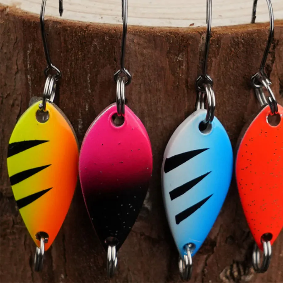 JYJ-aparejos de Pesca de agua dulce, aparejos de Pesca de trucha, lago Artificial, colorido, paquete de caja, 2,5g, 3,5g, 5,0g - imagen 3