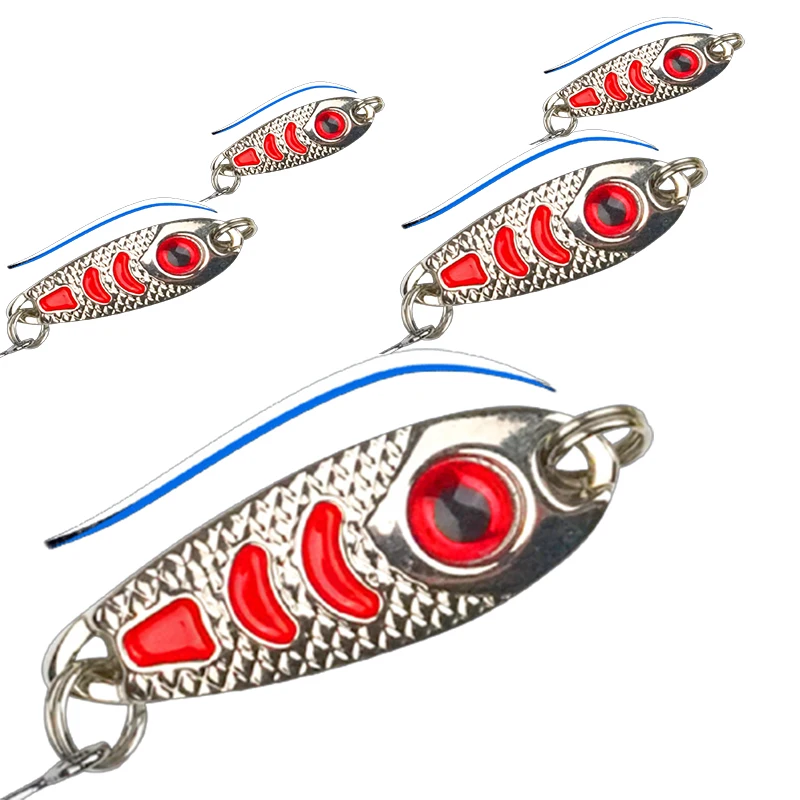 Señuelo de pesca con cuchara, Spinner, cucharas giratorias, sin microbloques Spinner, cebo para trucha, 1,5g, 2,5G, 3,5g, 5g - imagen 2