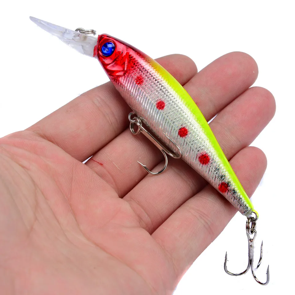 Een Stuk Whopper Plopper Aas Onderwater Mino 10Cm/9G Bionische Aas Harde Aas Karper Aas, manivela oscilante aas Vissen Accesorios - imagen 2