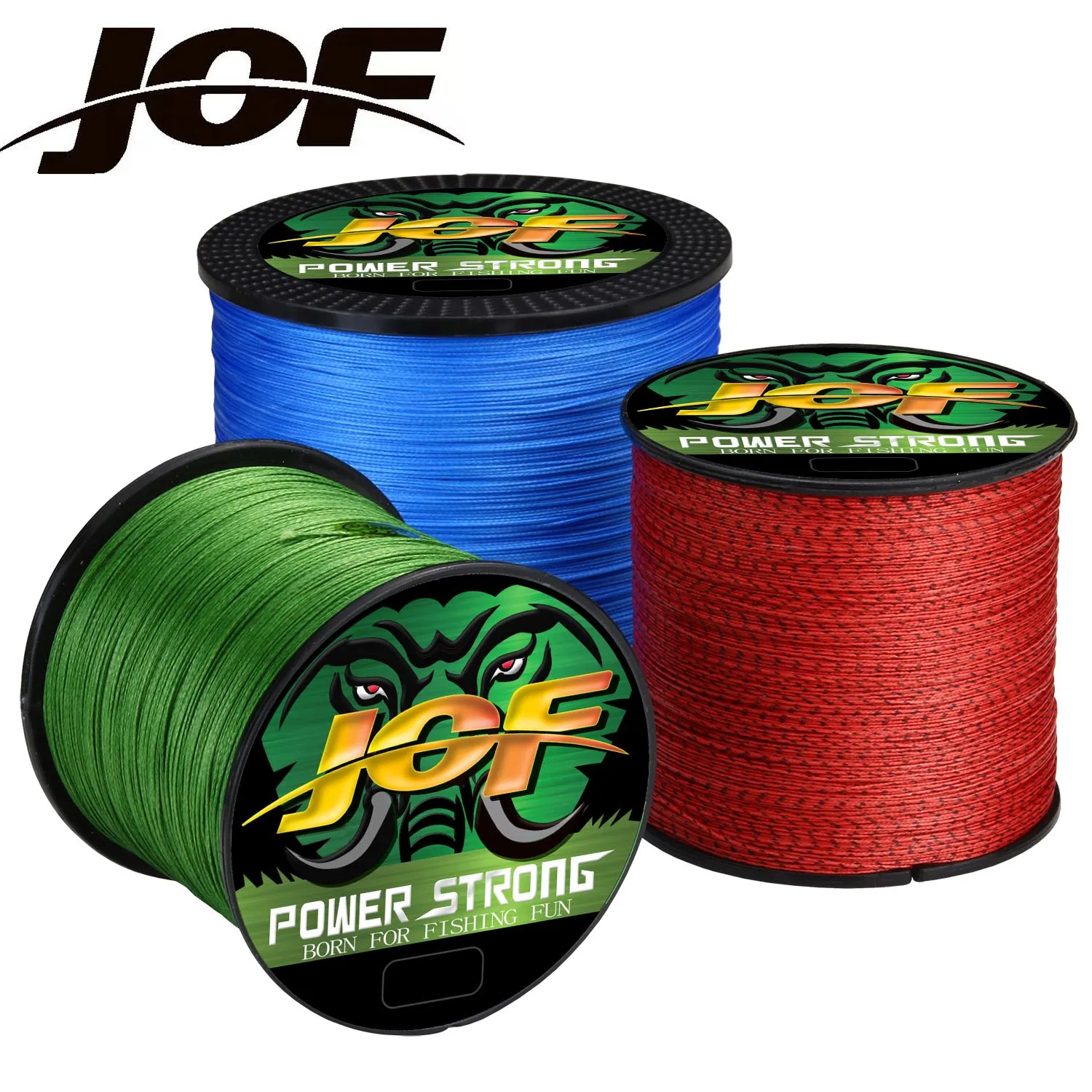 JOF-Accesorios de línea de pesca, 8 hebras, multifilamento, Mosca, carpa, mar, agua salada, duradero, artículos japoneses súper fuertes, aparejos 18-90 LB - imagen 3