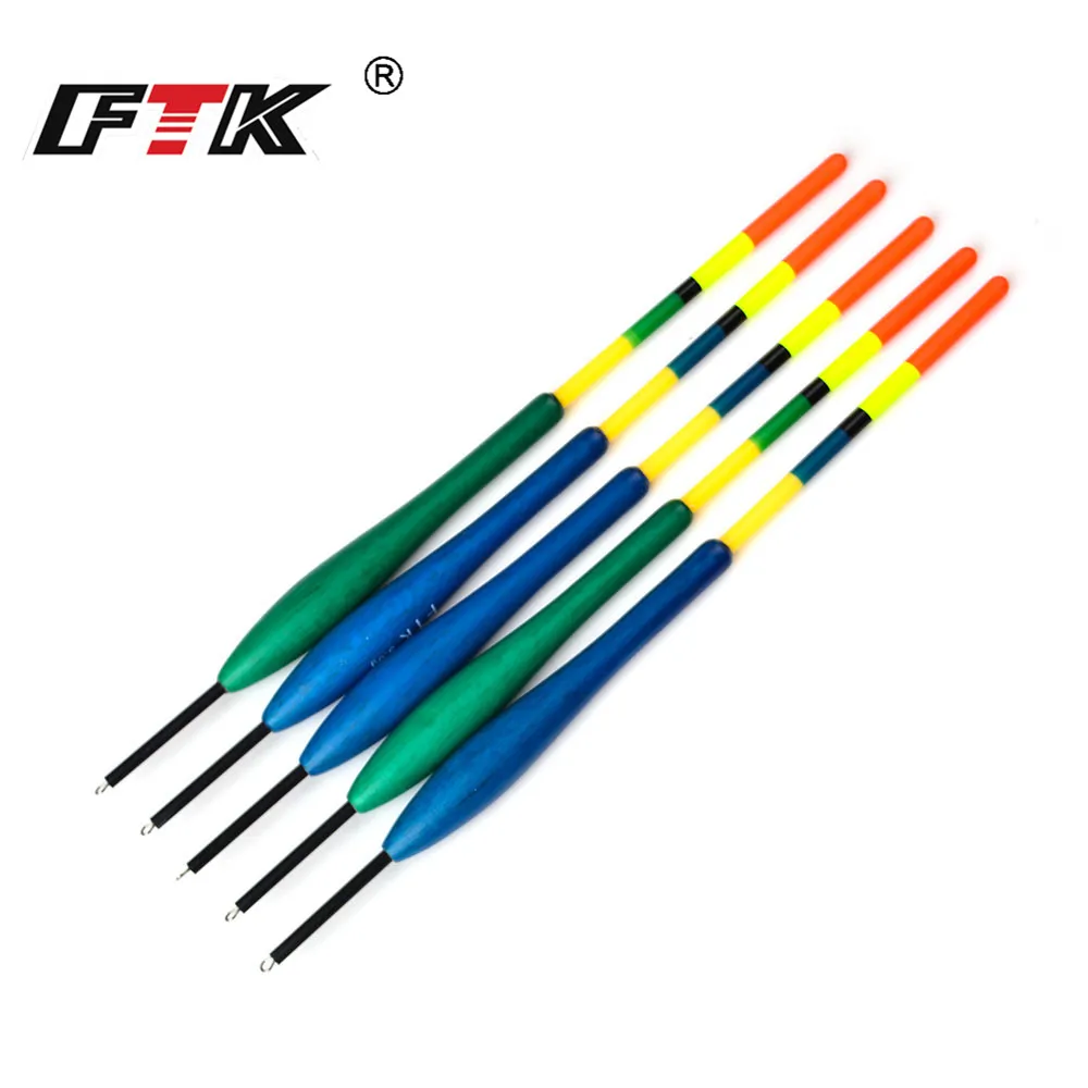 FTK-flotador de pesca para carpa, 5 unids/lote, Color mixto, 20,5 CM de longitud-22, 3G, 4G, 5G - imagen 3