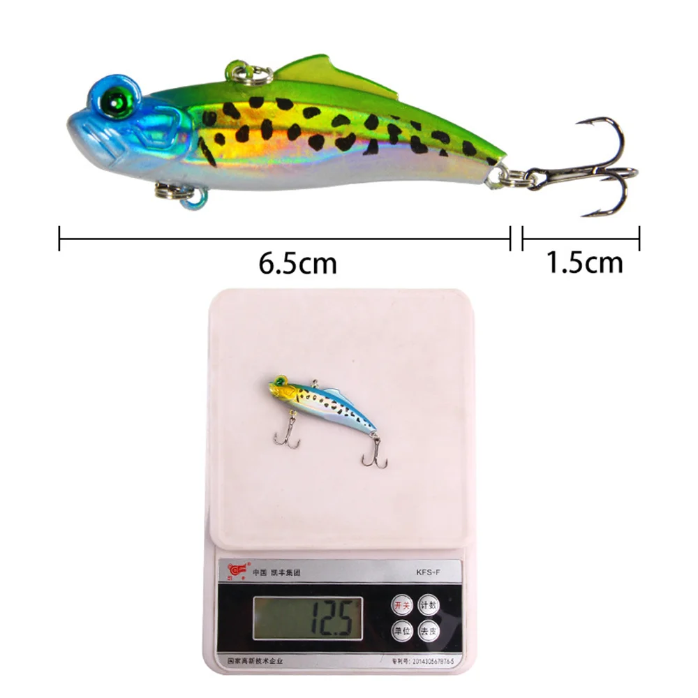 VIB-señuelo de Pesca con vibración que se hunde, 6,5 cm, 12,5g, Wobblers, cebo duro Artificial de hielo para invierno, Lucio, carpa, Swimbait - imagen 3