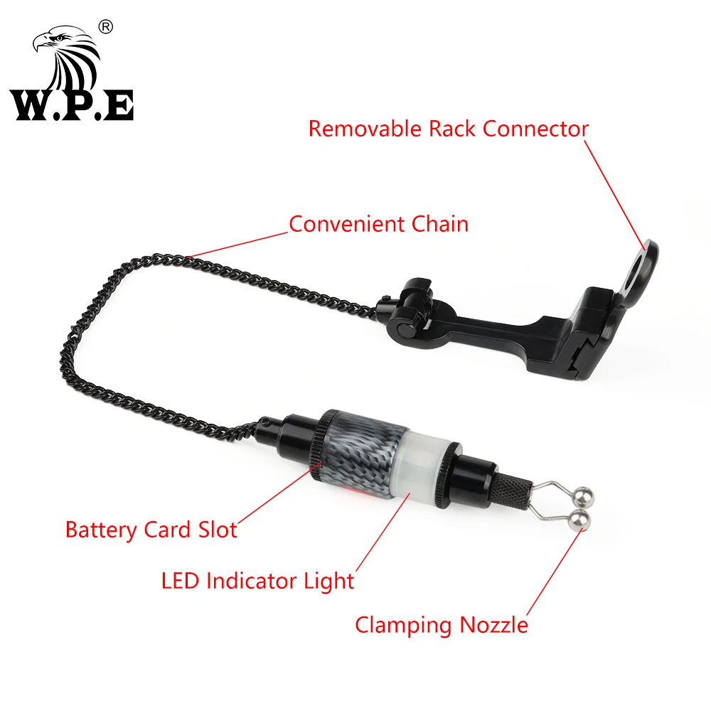Swinger Multicolor para pesca de carpa, cebo con alarma LED, accesorios electrónicos para aparejos de pesca, 1 Uds. - imagen 3