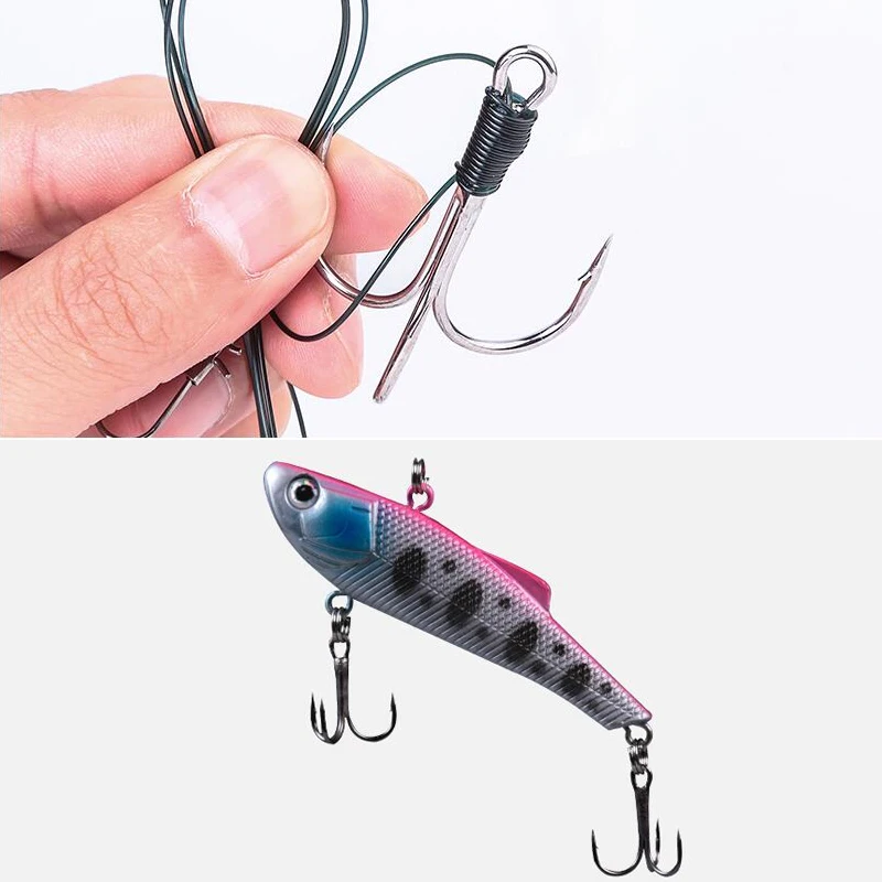 Mosodo-anzuelo afilado de anclaje Triple reforzado, anzuelo Triple, tres anzuelos de pesca, señuelo de Tres tenedores, gancho de tres garras, 10 Uds. - imagen 4