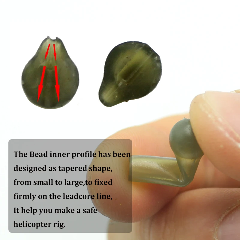 Accesorios de pesca de carpa, Kit de accesorios para helicóptero, cuentas de manga giratoria de ojo grande, manga antienredos, Clip múltiple para pesca de carpa, 25 uds. - imagen 5