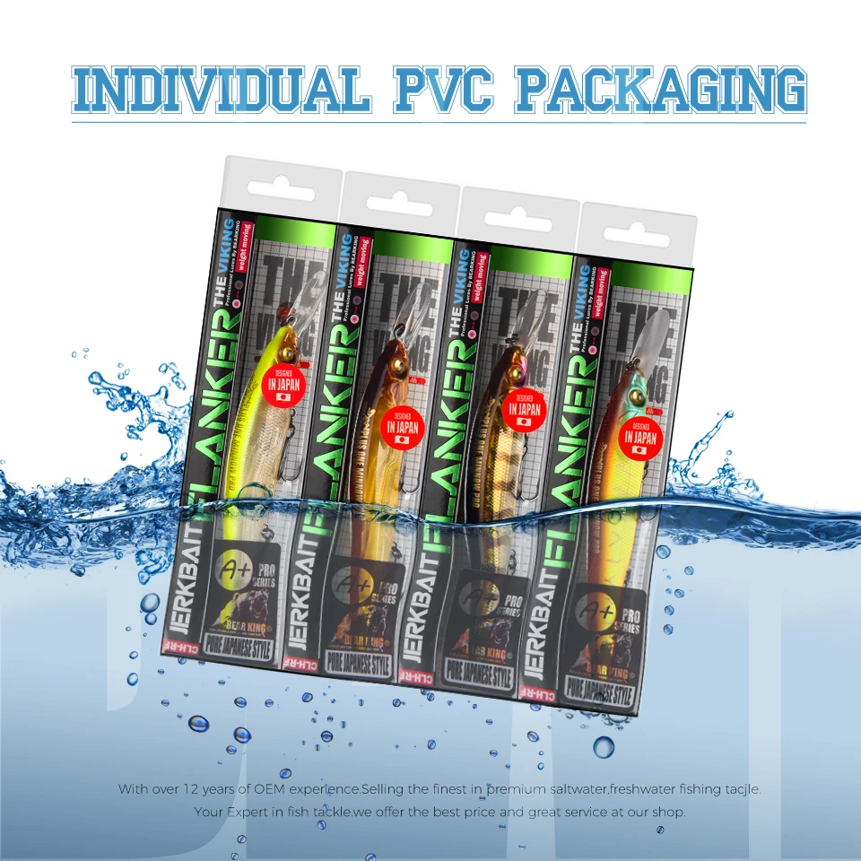 Bearking-Señuelos de Pesca profesionales Wobbler, 110mm, 14g, 1,8 m SP, cebo Artificial, aparejos de depredador, jerkbaits para lucio y lubina - imagen 2