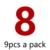 8  9pcs per pack