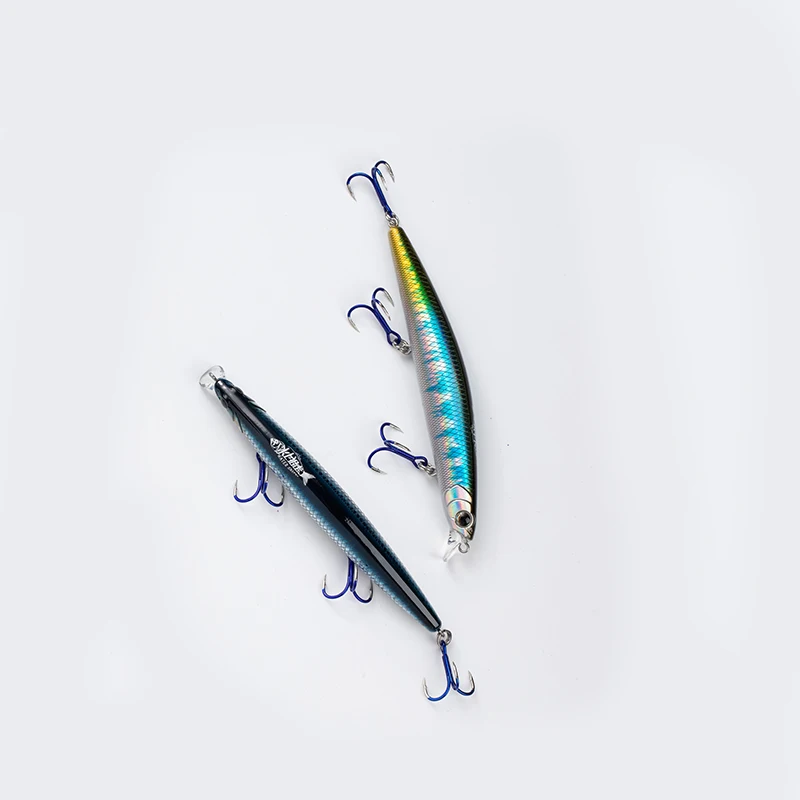 Señuelos de pesca flotantes de pececillo, 15,5g, 125mm, Wobbler de plástico para lubina 125F, accesorios de pesca