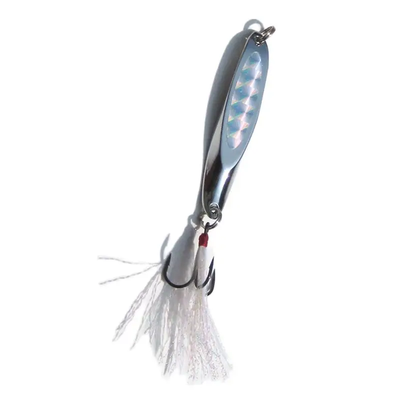 Señuelos de Pesca con lentejuelas biseladas láser artificiales, señuelo de cuchara de oro y plata, herramienta para Wobblers Spinner, 10g, 15g, 20g - imagen 2