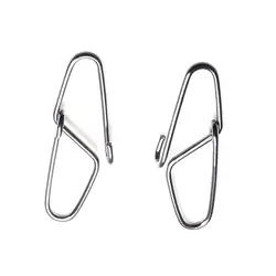 Pines de doble hebilla de diamante de acero inoxidable, Conector de rodamiento giratorio, emerillones de pesca, accesorios de aparejos, 1000pcs0 #-6 #