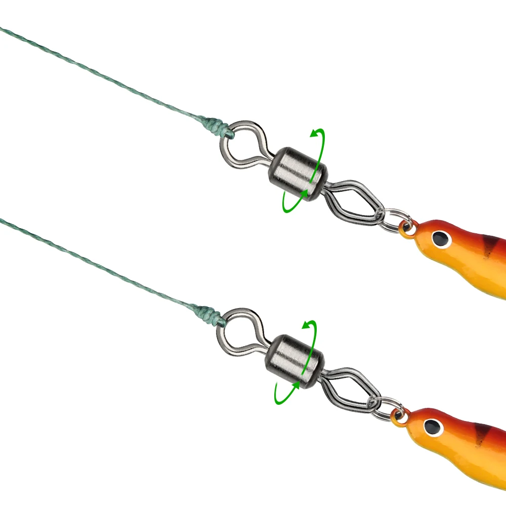 DNDYUJU-eslabones de pesca de acero inoxidable, accesorio giratorio redondo y de diamante, Conector de anillo sólido, 200 piezas - imagen 4