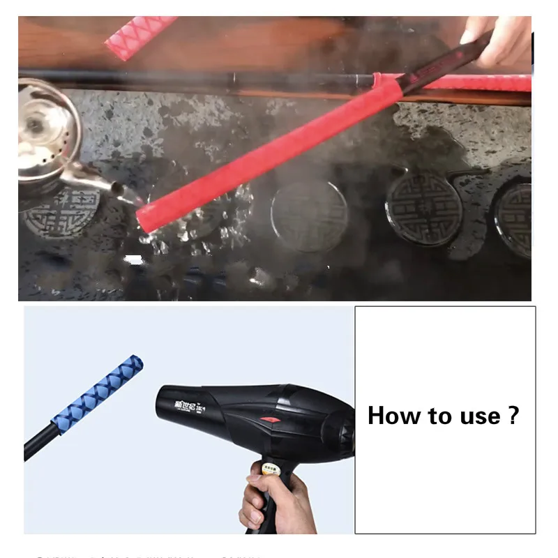 Cinta de envoltura para caña de pescar, correa de envoltura para raqueta de tenis, banda antideslizante para el sudor, mango de Golf, 100cm de longitud - imagen 5