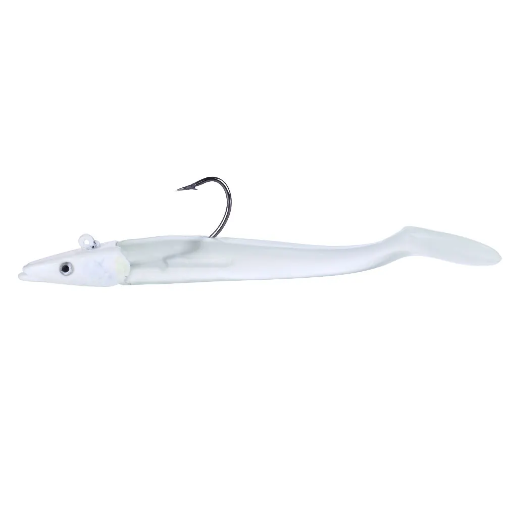 1 unidad 11cm 19g cabeza de anzuelo señuelo suave Wobblers cebo Artificial señuelo de pesca de silicona lubina dorada cebos blandos aparejos de pesca - imagen 5