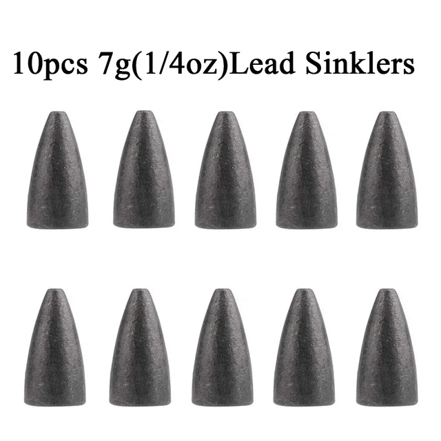 10pcs 7g sinkers