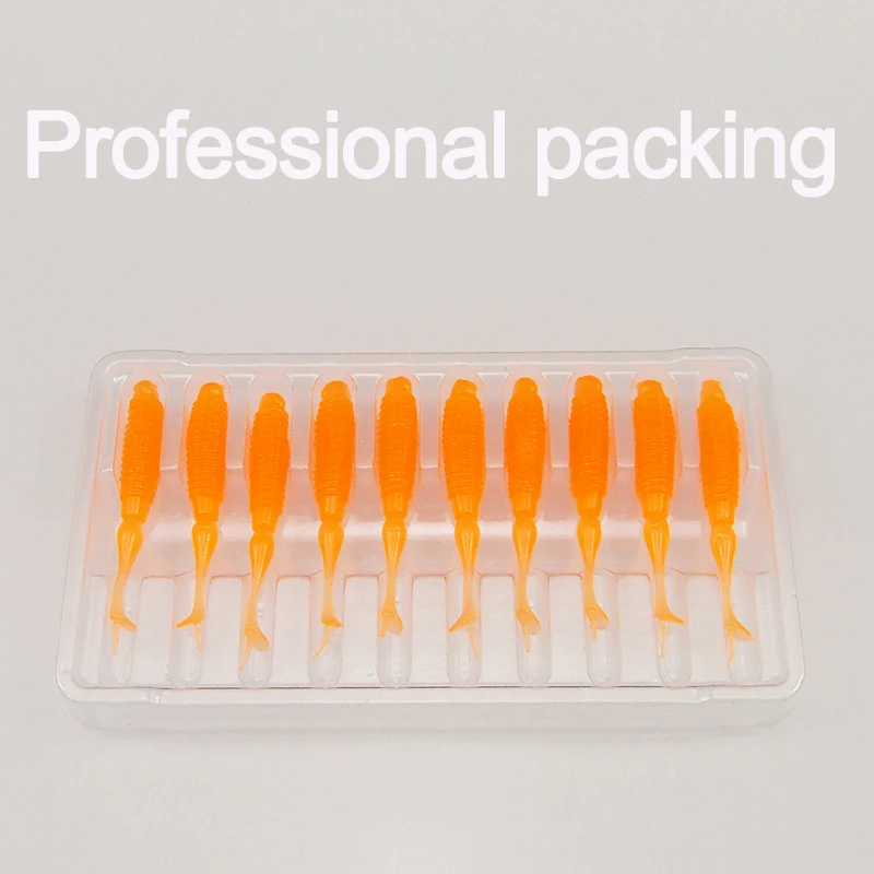 ESFISHING-señuelo de Pesca flotante TPR Min Dace, 10 piezas, 42mm, suave, de alta calidad - imagen 3