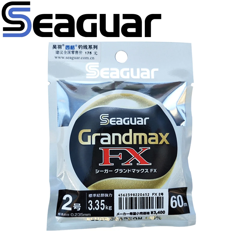 Sedal SEAGUAR GRAND MAX FX 60M 100% Fluorocarbono - vista principal