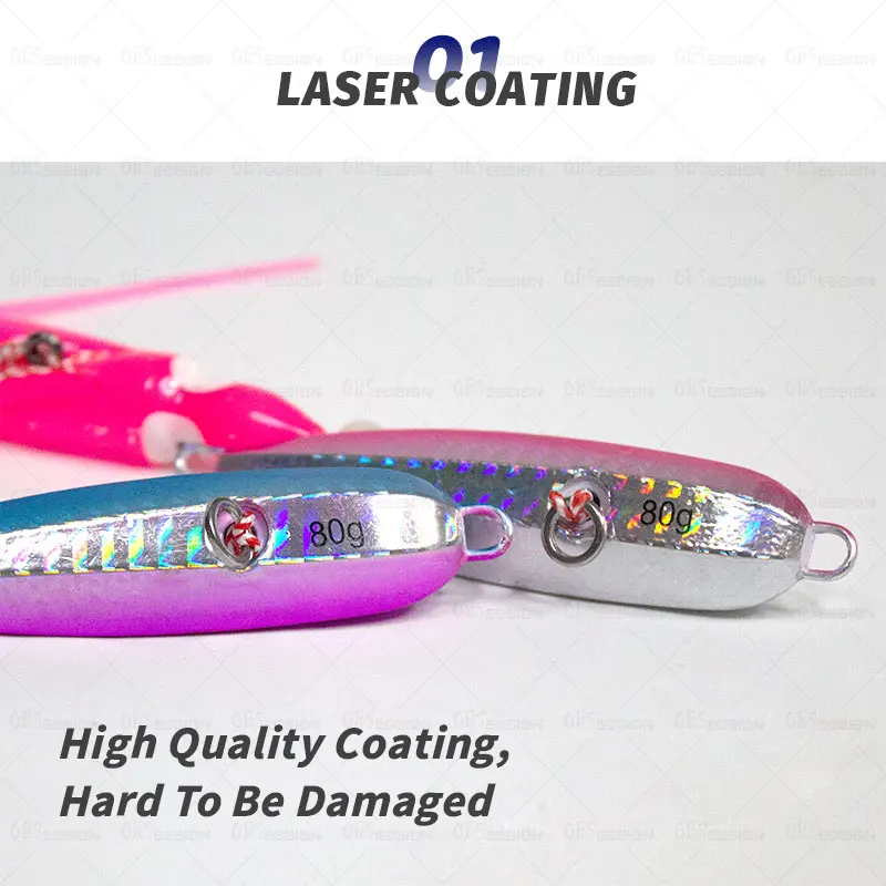 Señuelo de Pesca Inchiku, anzuelo de Metal, falda de pulpo, pez Kingfish, Snapper, Grouper, hundimiento lento, 80g100g120g150g200g - imagen 3