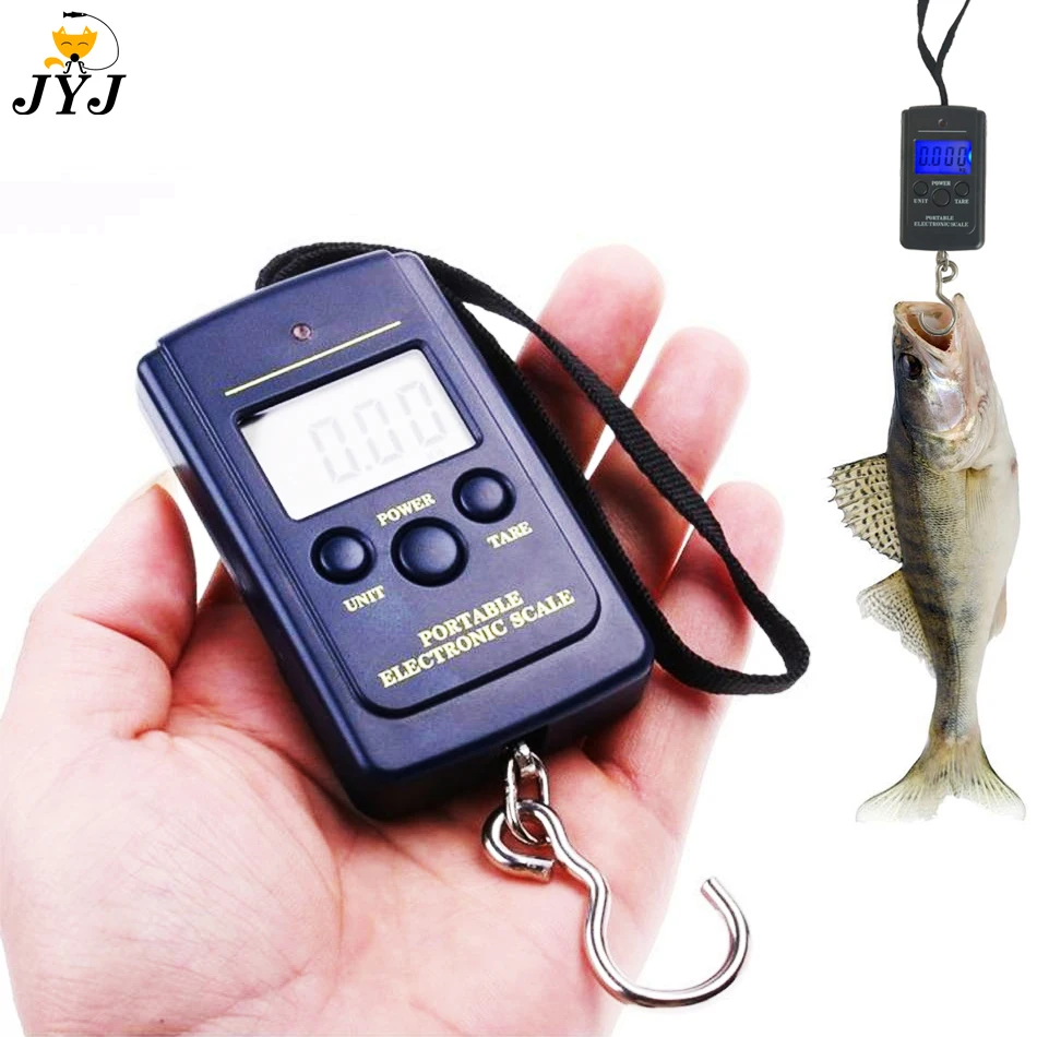 Mini báscula Digital de 40kg X 10g para equipaje de pesca, pesaje de viaje, balanza electrónica portátil con gancho para colgar, báscula de mano